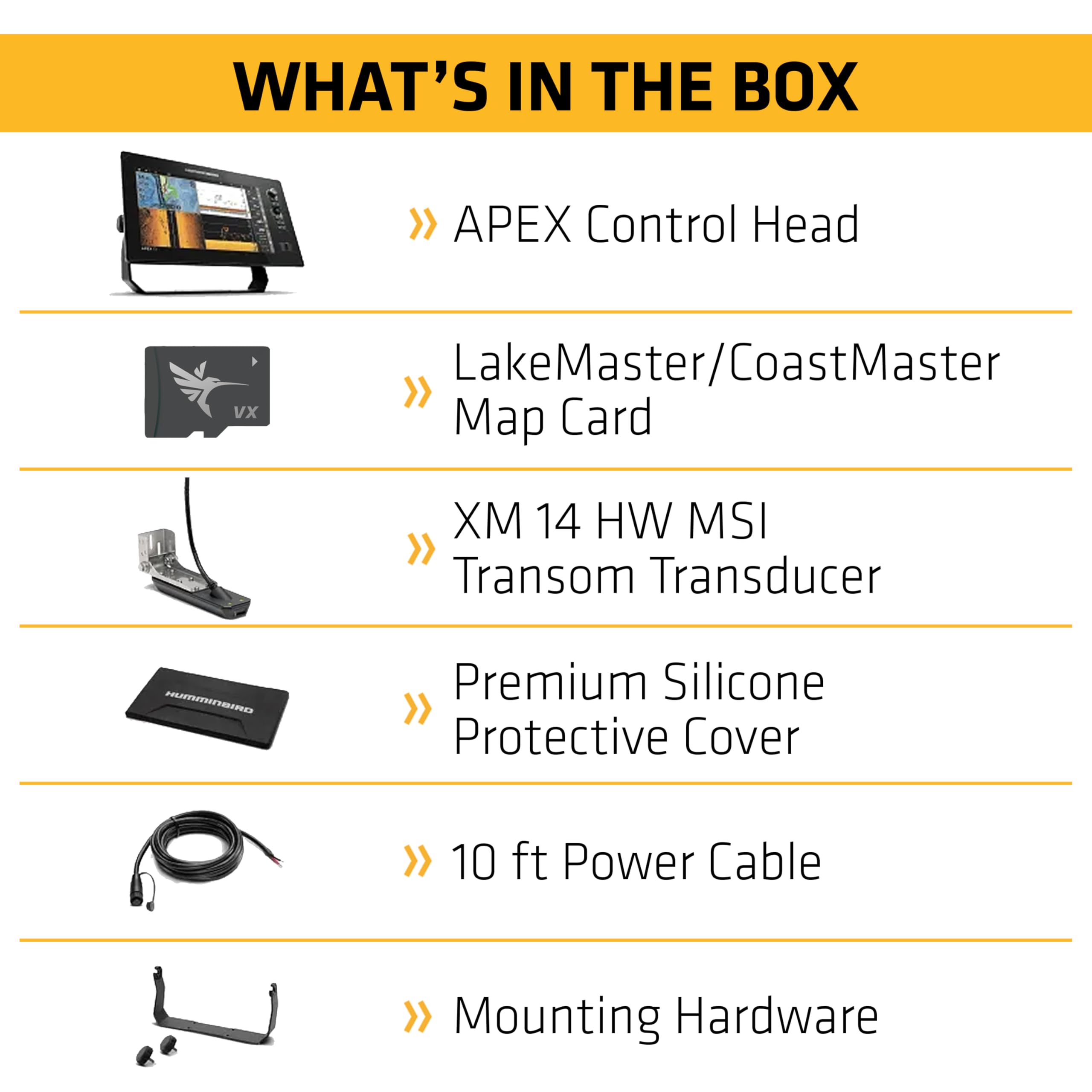 Humminbird APEX VX Series GPS Fish Finder with LakeMaster and CoastMaster VX Maps, MEGA Side Imaging+ - Image 6