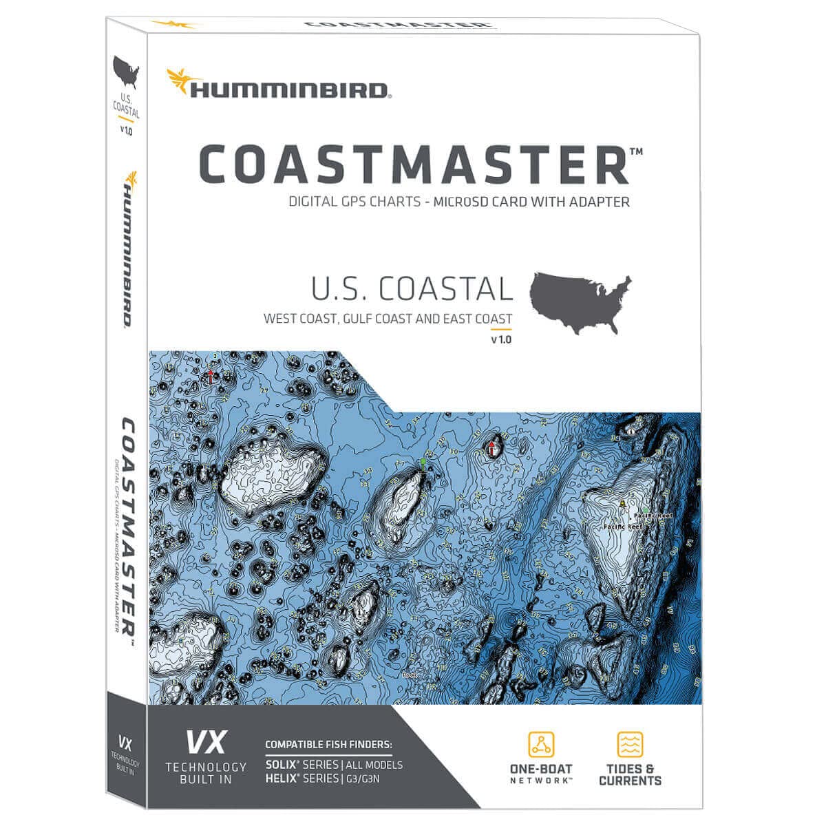 Humminbird CoastMaster U.S. Coastal V1 Map SD Card for Fish Finders - Image 3