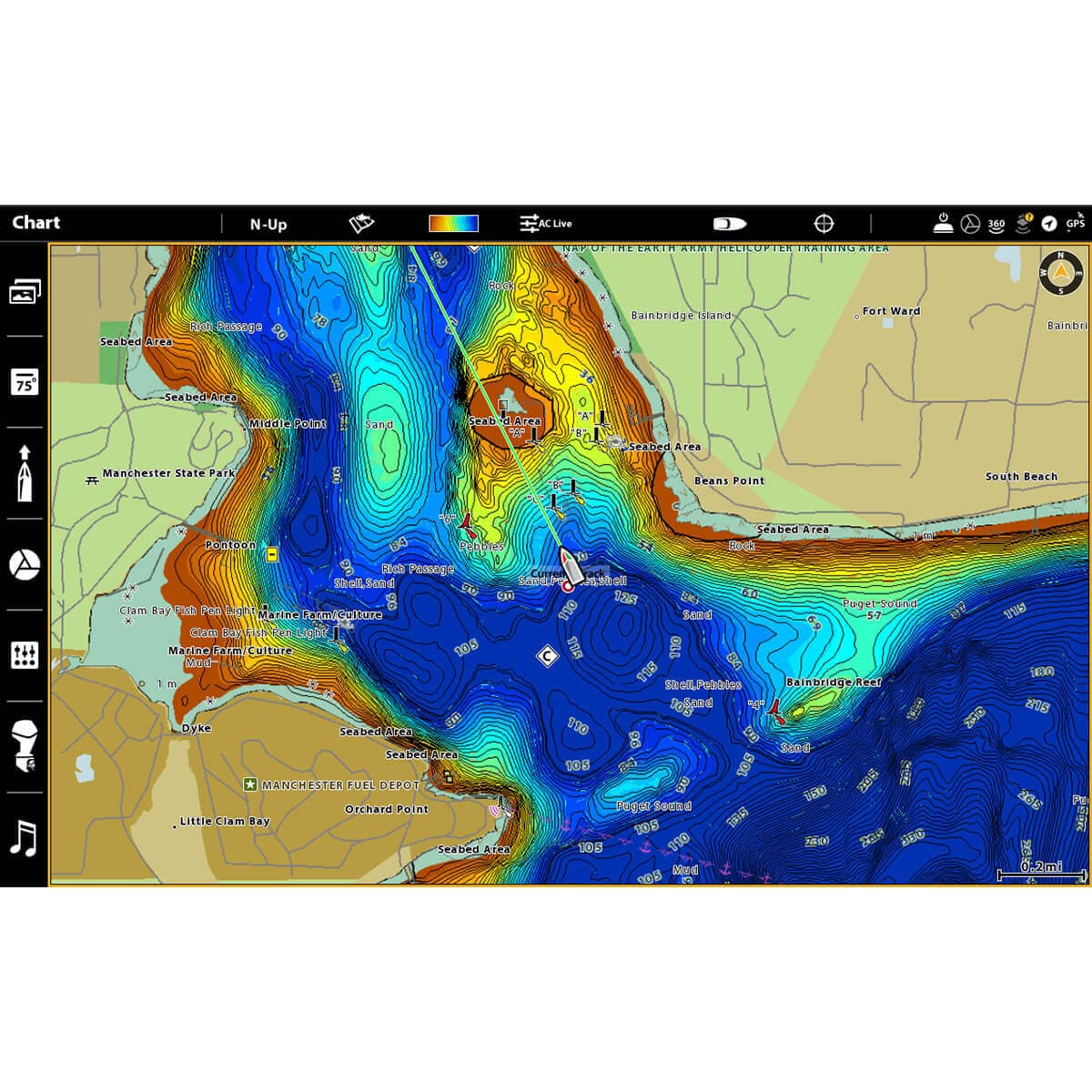 Humminbird CoastMaster U.S. Coastal V1 Map SD Card for Fish Finders - Image 6