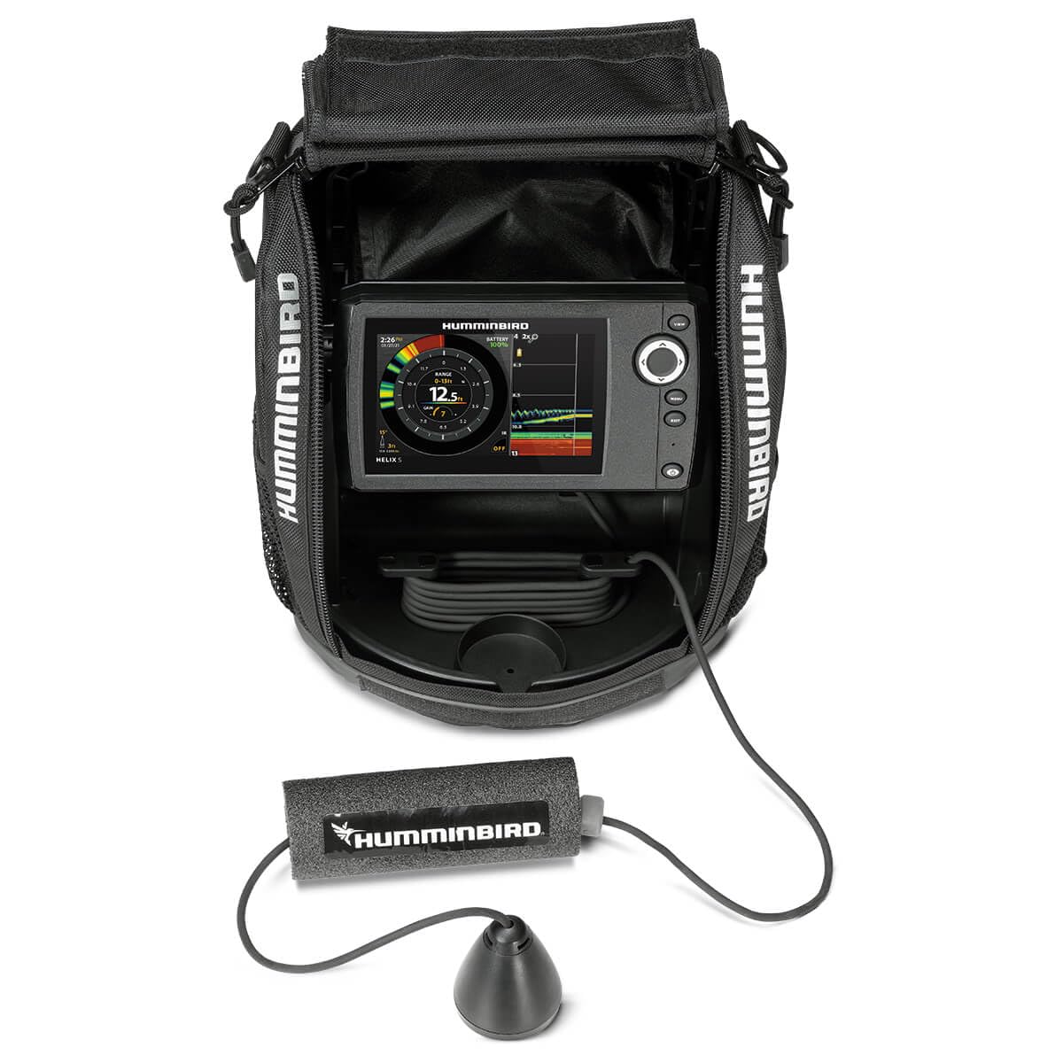 Humminbird ICE Helix 5 G3 Fish Finder with Transducer, Dual Spectrum Chirp Sonar - Image 4