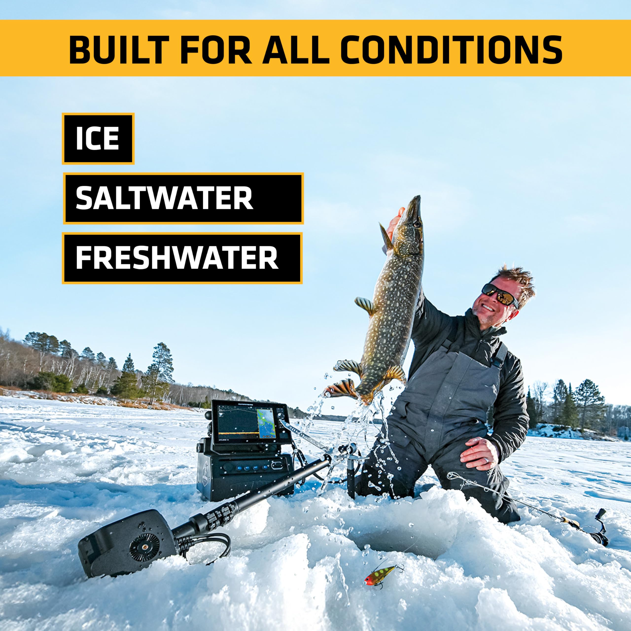 Humminbird MEGA Live 2 Forward-Facing Sonar Transducer for XPLORE, APEX, and SOLIX G3 Fish Finders - Image 3