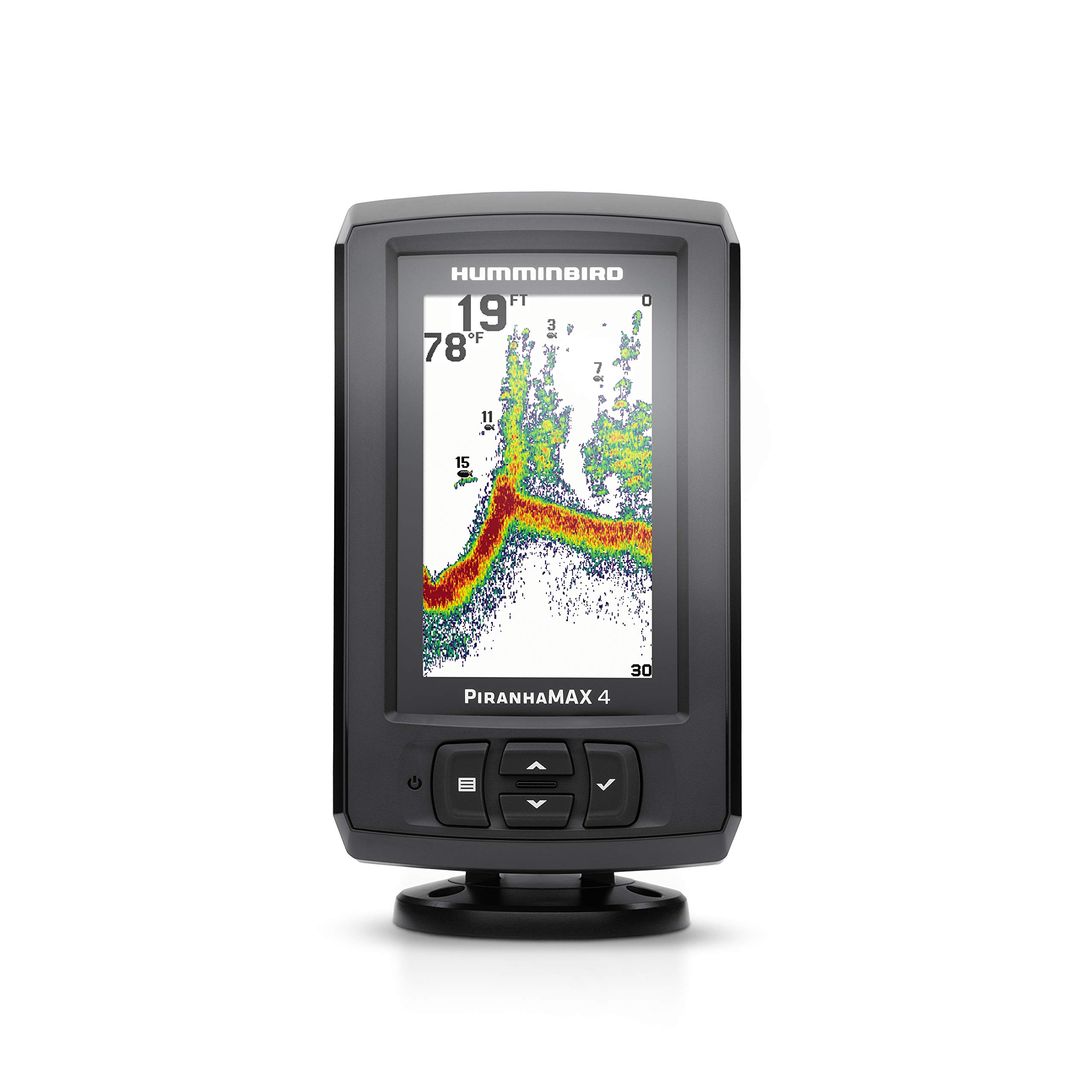 Humminbird PiranhaMAX 4 Fish Finder with Transducer, Dual Beam Sonar, Portable Carrying Case - Image 3